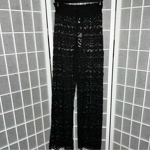 Miken Swim lace swim coverup pants size small brand new